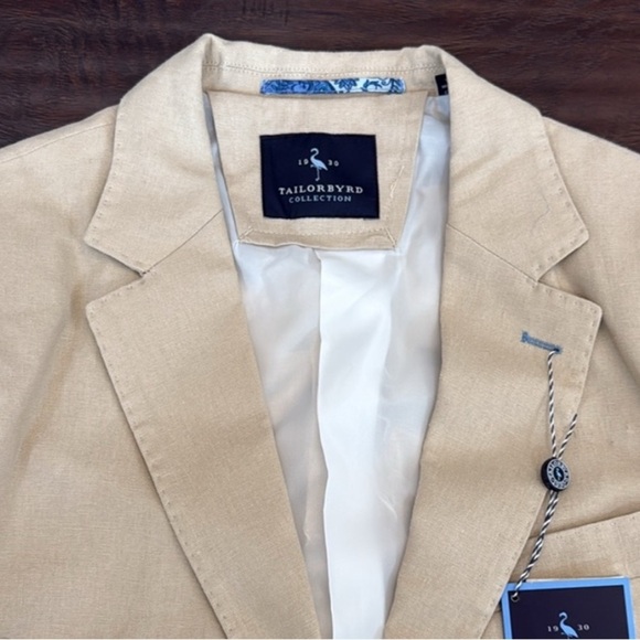 New Tailorbyrd beige2 button Sports coat men’s size 38R